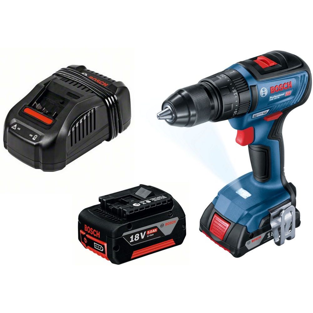 Bosch GSB 18V-50 5.0Ah KIT 18V Professional Cordless Impact Drill Kit