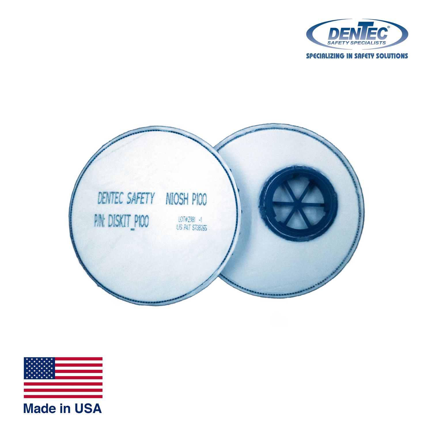 Dentec Safety Specialist Safety And Workwear P100 DISKIT