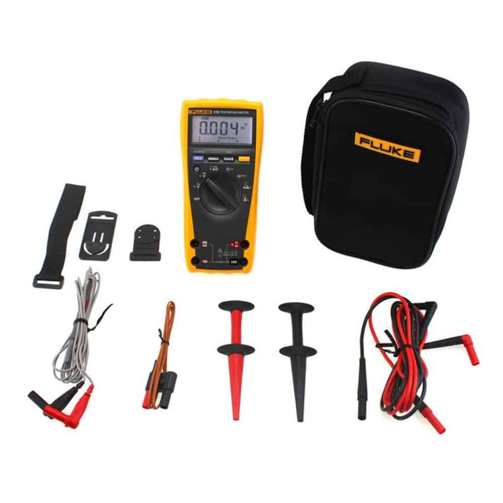 Fluke True RMS Digital Multimeter And Deluxe Accessory Combo Kit