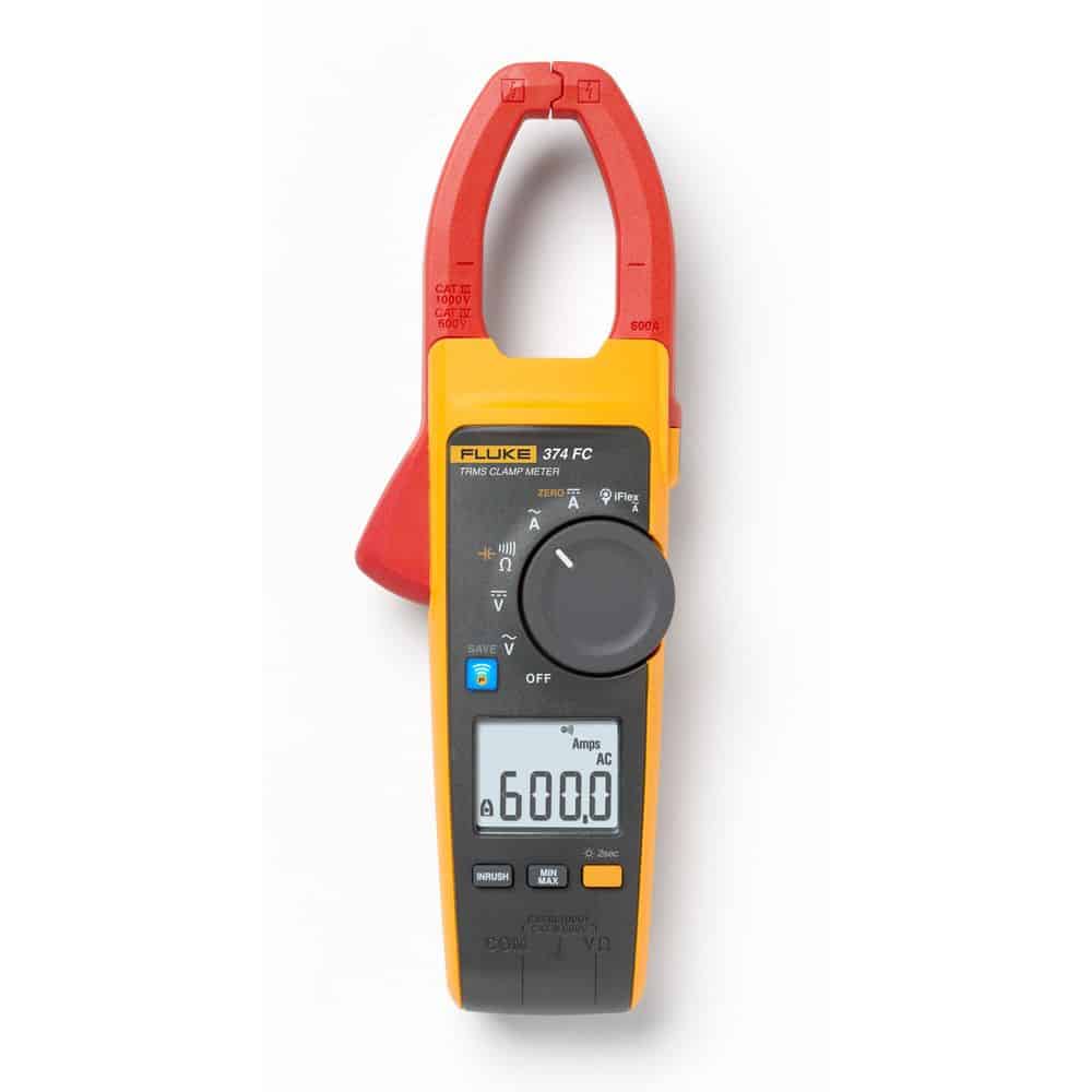 Fluke True RMS AC/DC Clamp Meter, 600A, 34mm Jaw, CAT IV 600V, with
