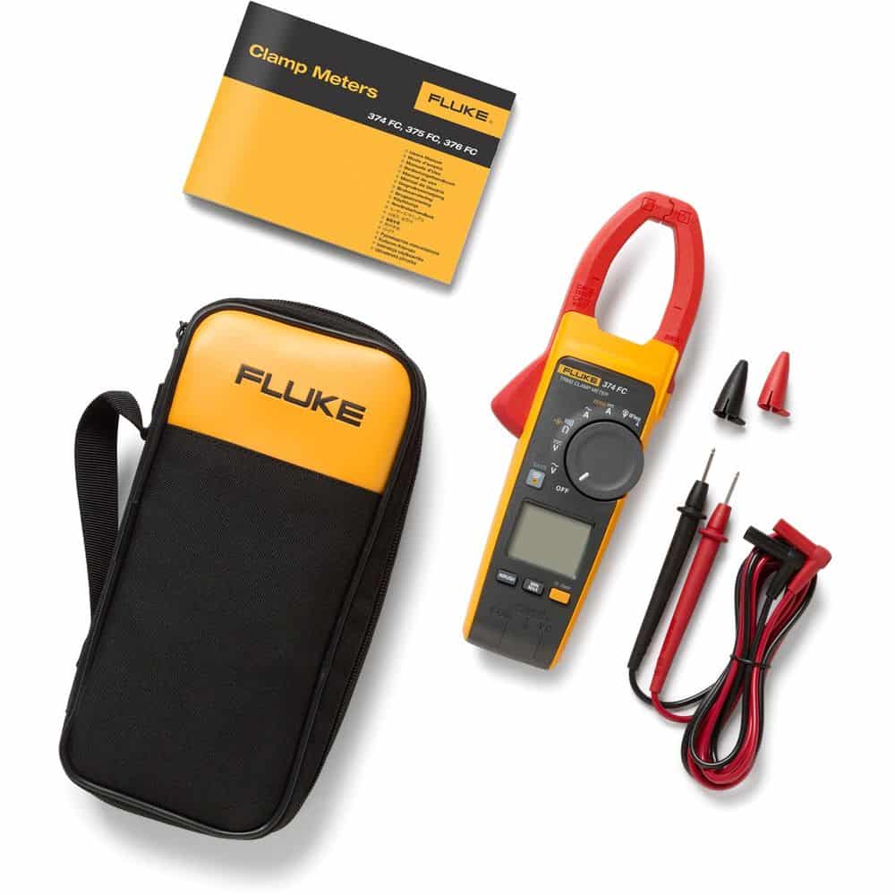 Fluke True RMS AC/DC Clamp Meter, 600A, 34mm Jaw, CAT IV 600V, with