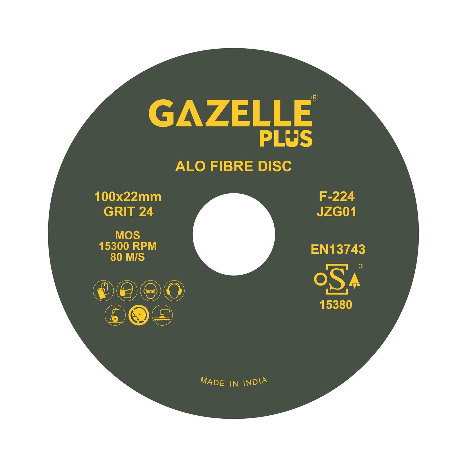 Gazelle Fibre Discs F224/4/24 Thumbnail 0