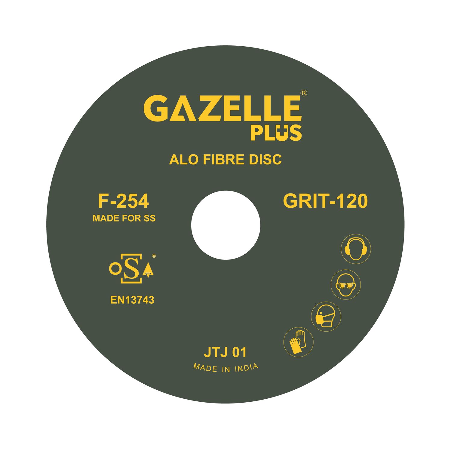 Gazelle Fibre Discs F254/4.5/120 Thumbnail 0