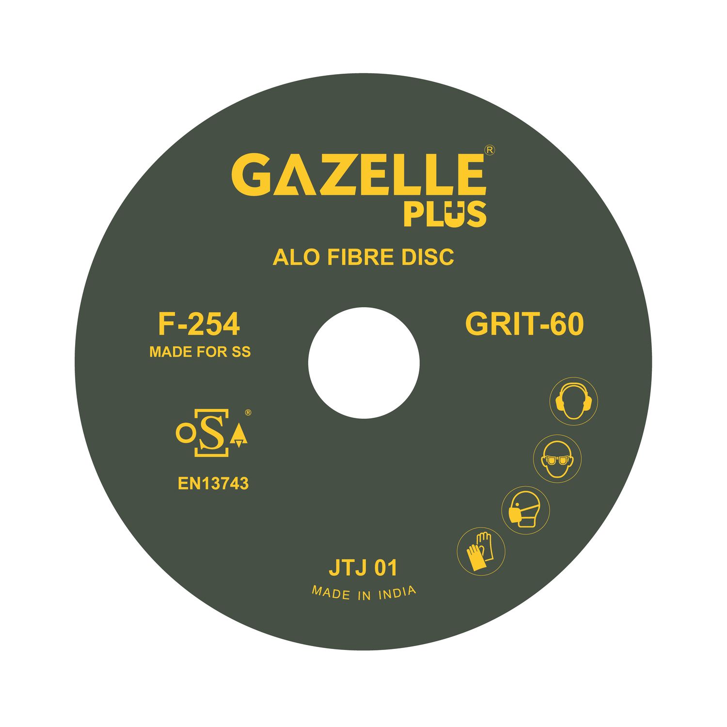 Gazelle Fibre Discs F254/4.5/60 Thumbnail 0