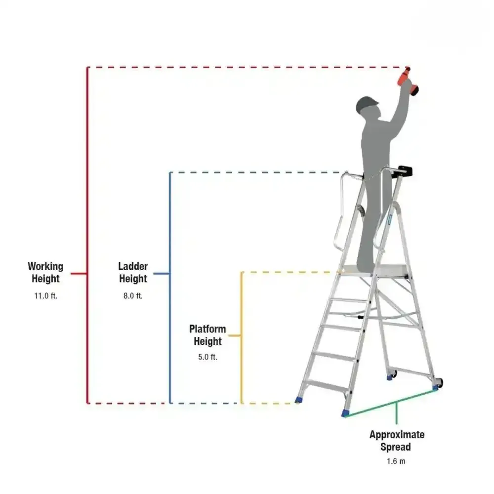 Gazelle Aluminium Platform Ladders G5705 Thumbnail 6