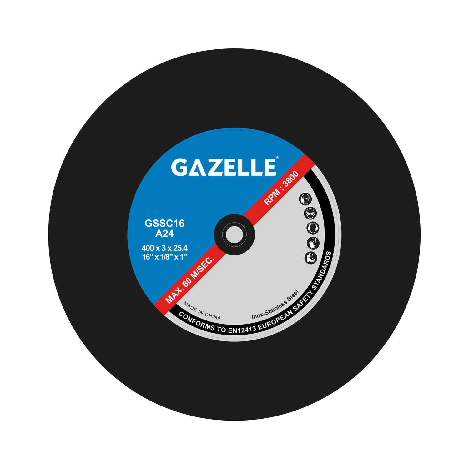 Gazelle Stainless Steel Cutting Discs GSSC16 Thumbnail 0