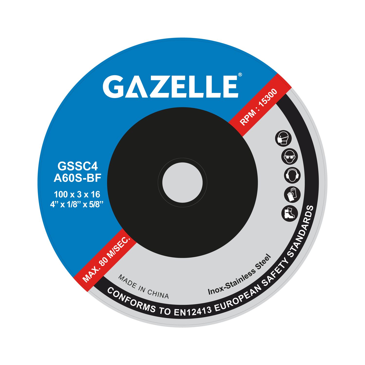 Gazelle Stainless Steel Cutting Discs GSSC4 Thumbnail 0