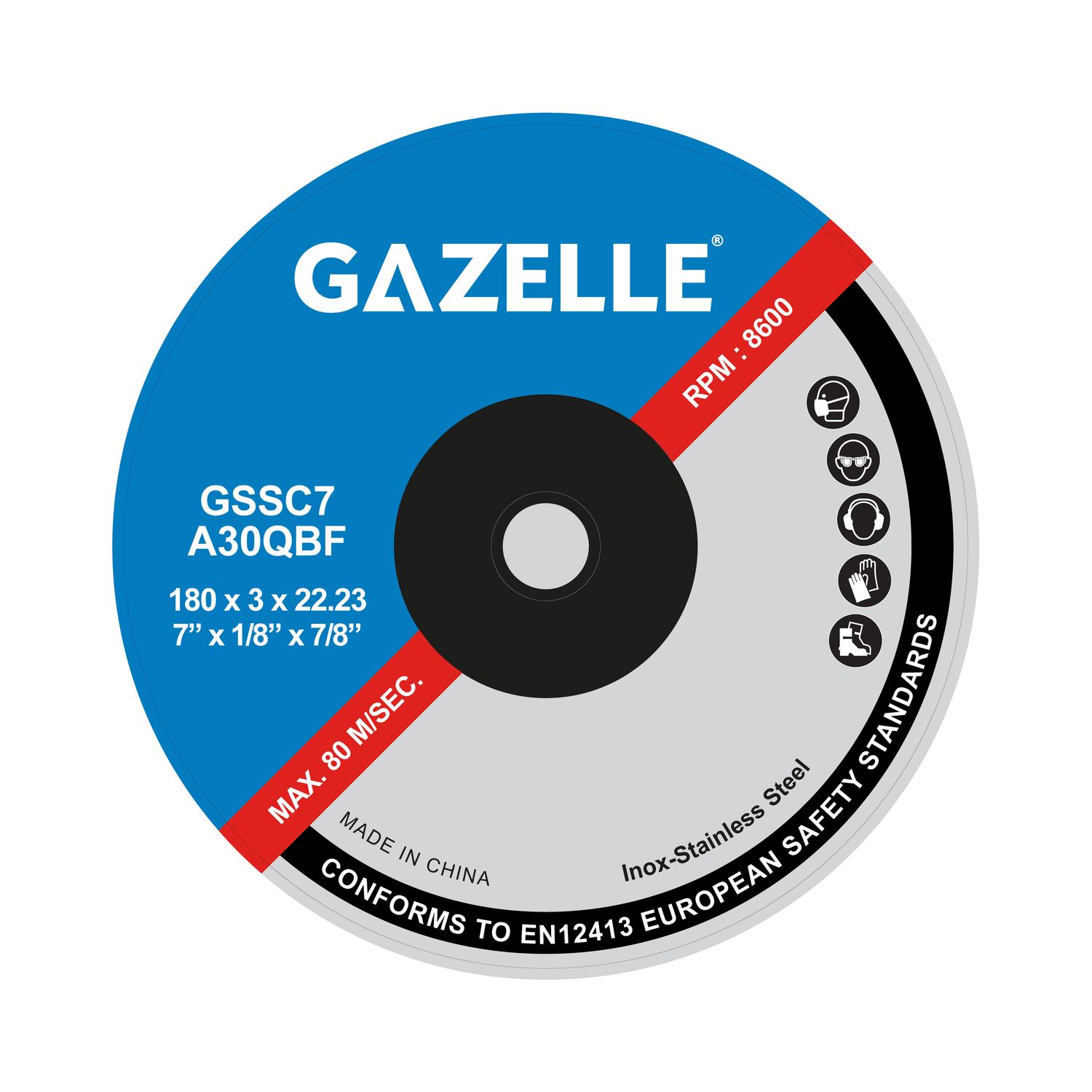 Gazelle Stainless Steel Cutting Discs GSSC7 Thumbnail 0