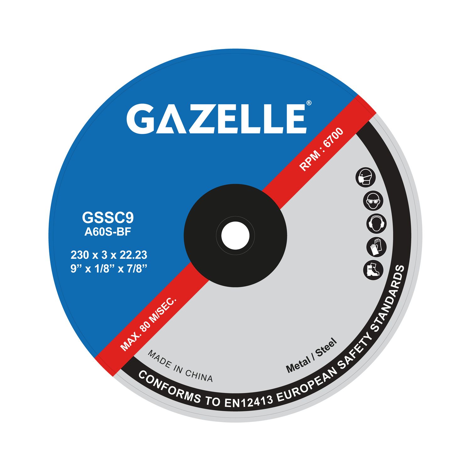 Gazelle Stainless Steel Cutting Discs GSSC9 Thumbnail 0