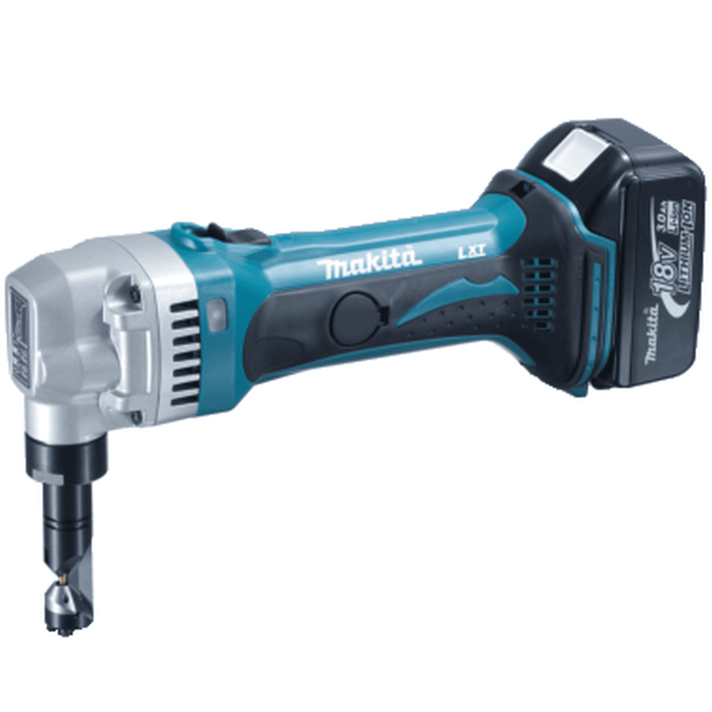 Makita 18V LithiumIon Cordless Nibbler 1.6mm with 2x (3Ah) Battery and