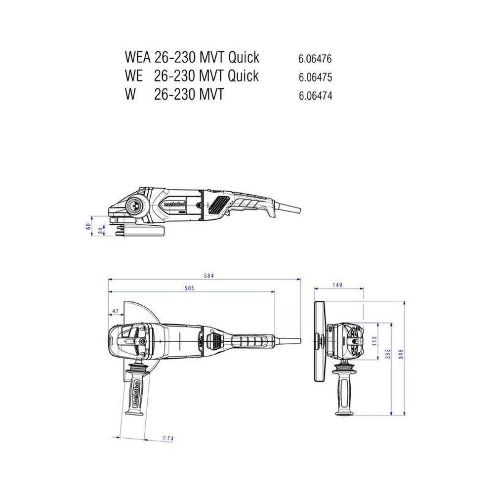 Metabo Angle Grinders 606474420 Thumbnail 4