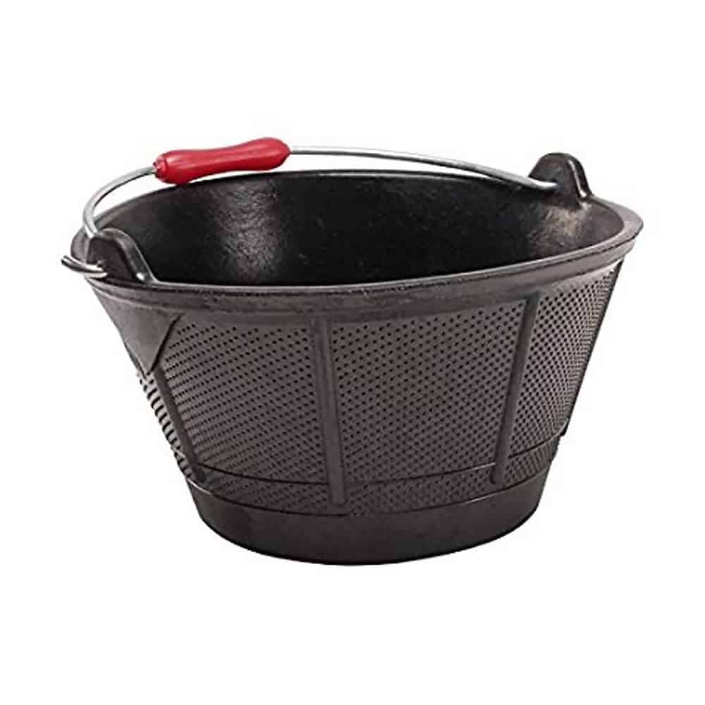 Rubi 10L Rubber Bucket with Plastic Handle