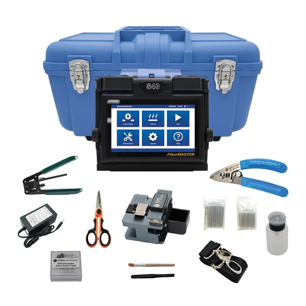Trend Networks Cable Tester FiberMASTER S40 Adaptive Clad Alignment Fusion Splicer Kit Thumbnail 4