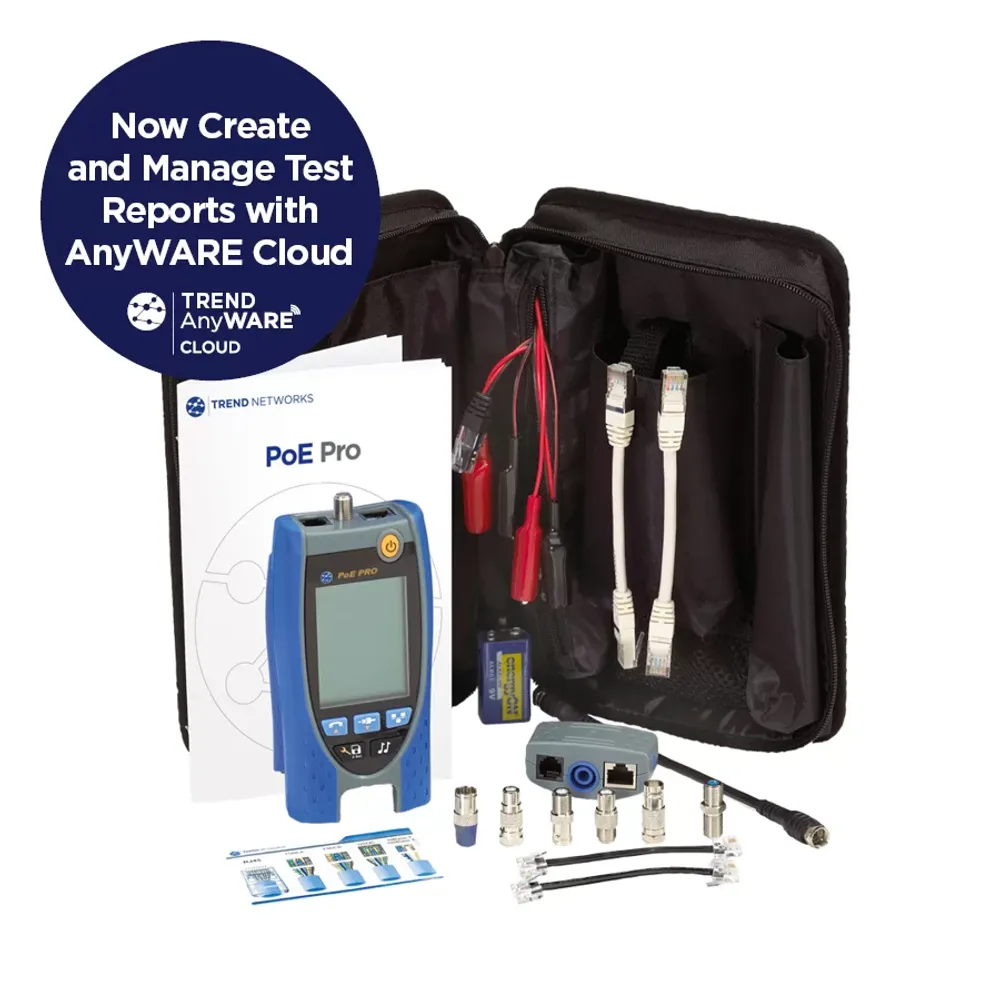 Trend Networks Ethernet Tester PoE-Pro with AnyWARE Cloud
