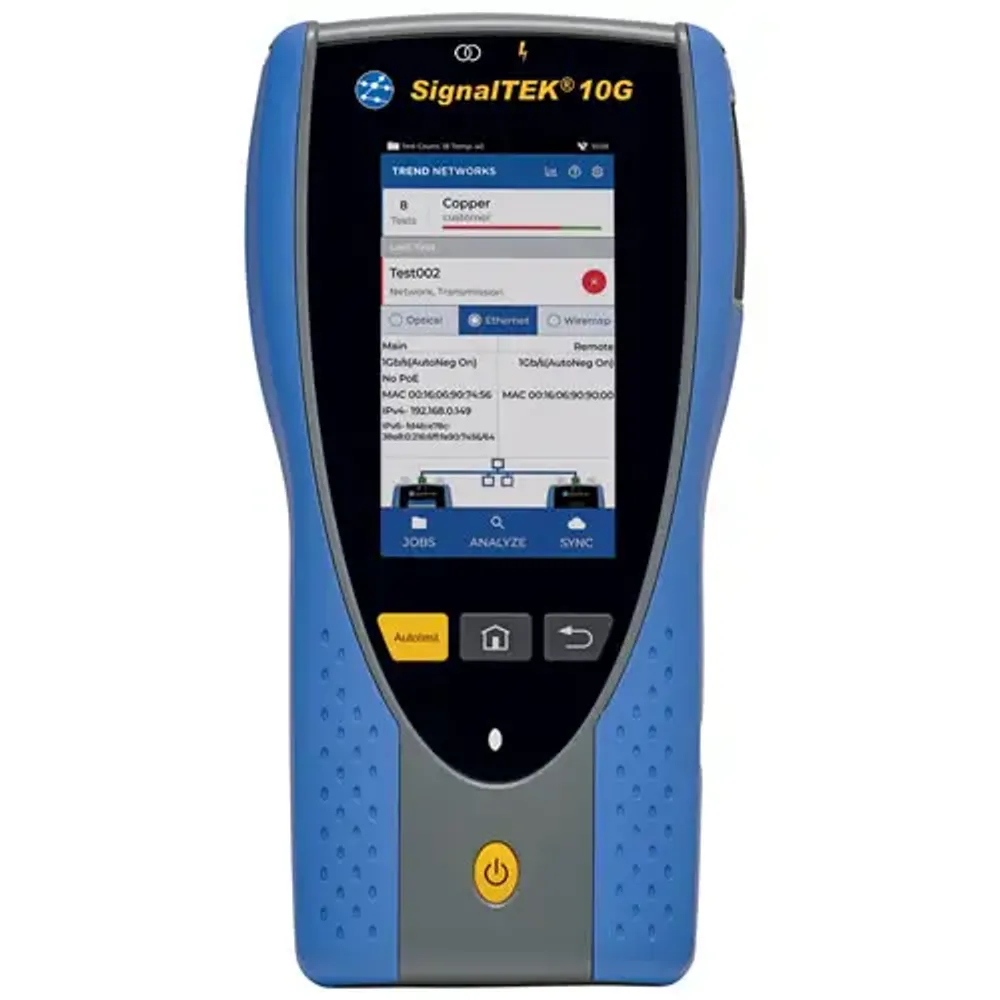 Trend Networks Ethernet Tester SignalTEK 10G PRO - with fibre and network testing Thumbnail 1