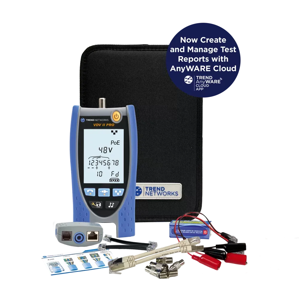 Trend Networks Cable Tester VDV II with AnyWARE Cloud Thumbnail 1